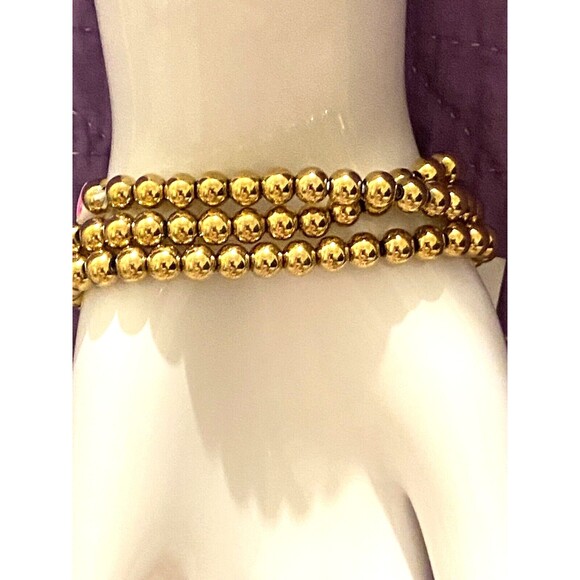 Eye Candy Luxe 3 Bracelet Set 18k Gold Plated Titanium LOVE IS LOVE Spell Out - Picture 3 of 7